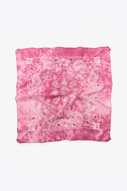 ZARA ПЛАТОК С ПРИНТОМ И КАМНЯМИ, РОЗОВЫЙ