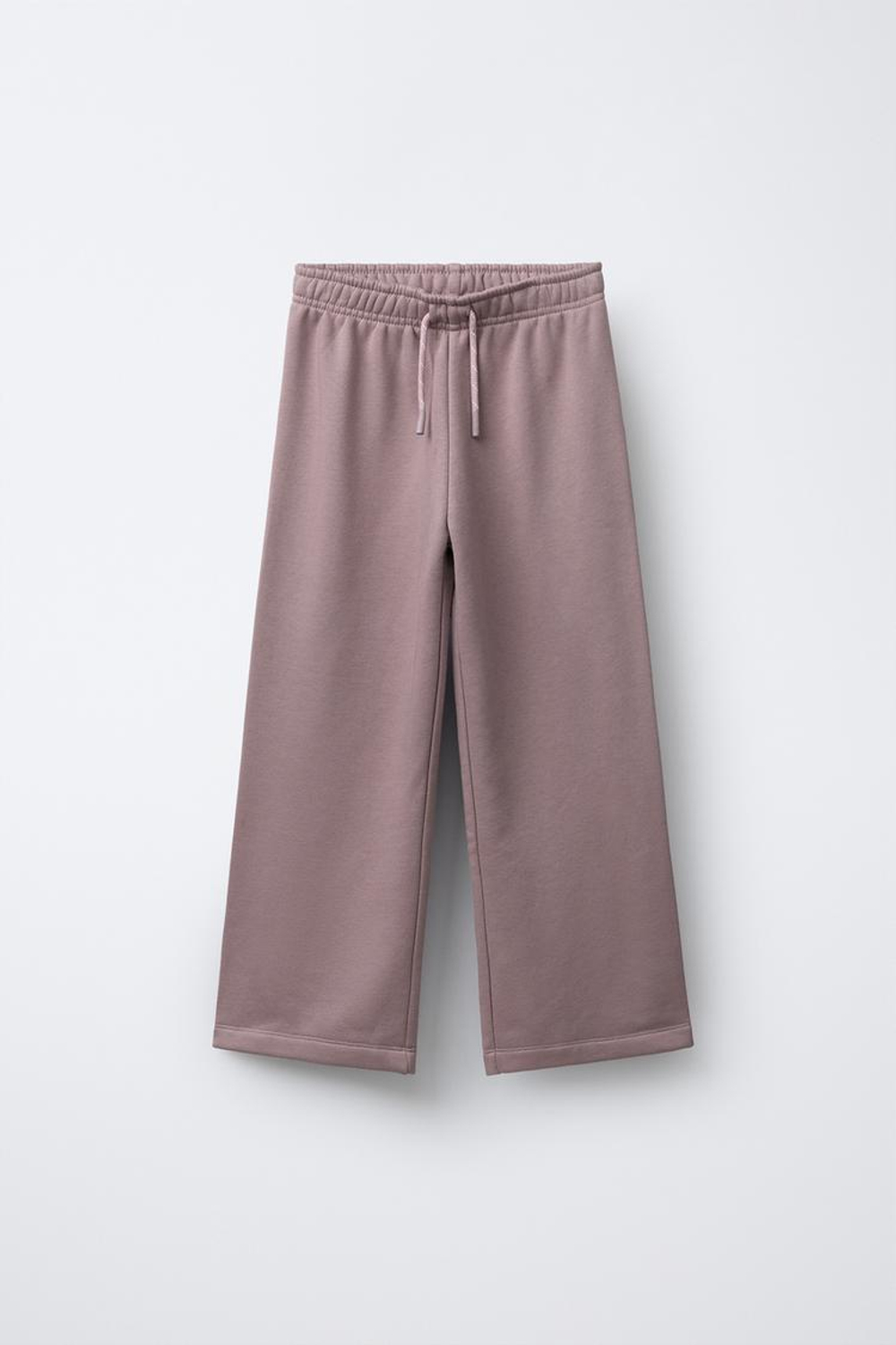 ZARA БРЮКИ WIDE LEG ИЗ МЯГКОЙ ТКАНИ, РОЗОВАТЫЙ