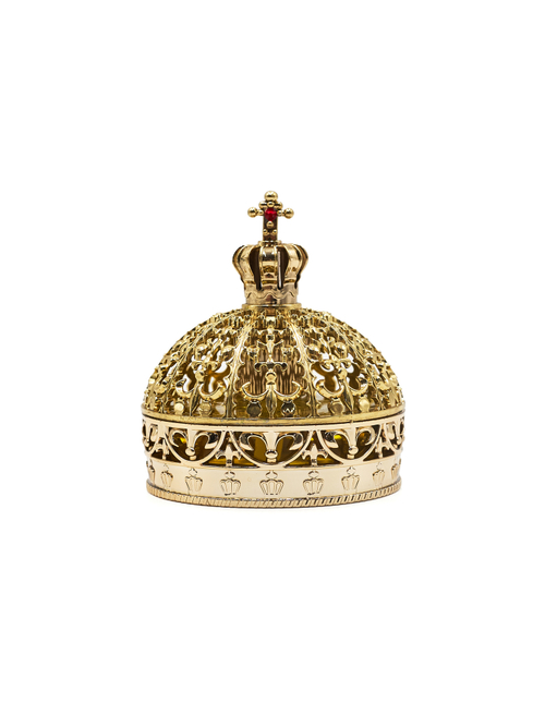 Ароматизатор для автомобиля на торпеду "Корона царская" золотистая. Запах Цитрусовый, 45 мл