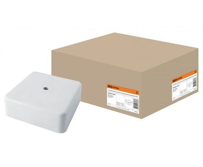 Коробка распаячная КР 50х50х20 ОП белая IP40 TDM SQ1401-0201