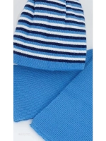 Детская шапка с шарфом для мальчика на весну и осень