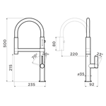 Смеситель Omoikiri Osaka-C-BL