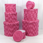 Коробка 42х35 см Набор 7 шт "Бархатный" Кожа крокодила (Лиловый)