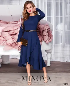 Платье 3107-1-синий Minova