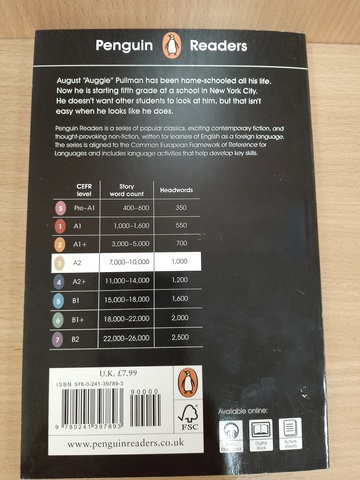 Penguin Readers Level 3: Wonder (ELT Graded Reader)