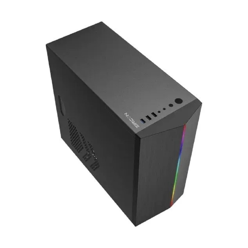Корпус для компьютера Zircon Корпус Lima без БП (Midi Tower,Micro-ATX,Черн,1*USB3.0,2*USB2.0, 1*92mm )