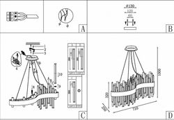 Подвесной светильник ST-Luce Bafo SL1160.113.12