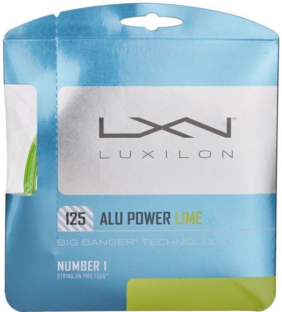 Теннисные струны Luxilon Big Banger Alu Power 125 (12,2 m) L.E. - lime