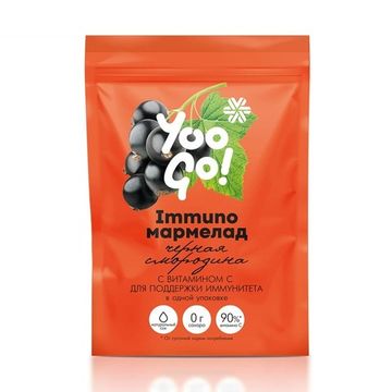 Натуральный жевательный мармелад (черная смородина) Yoo Gо