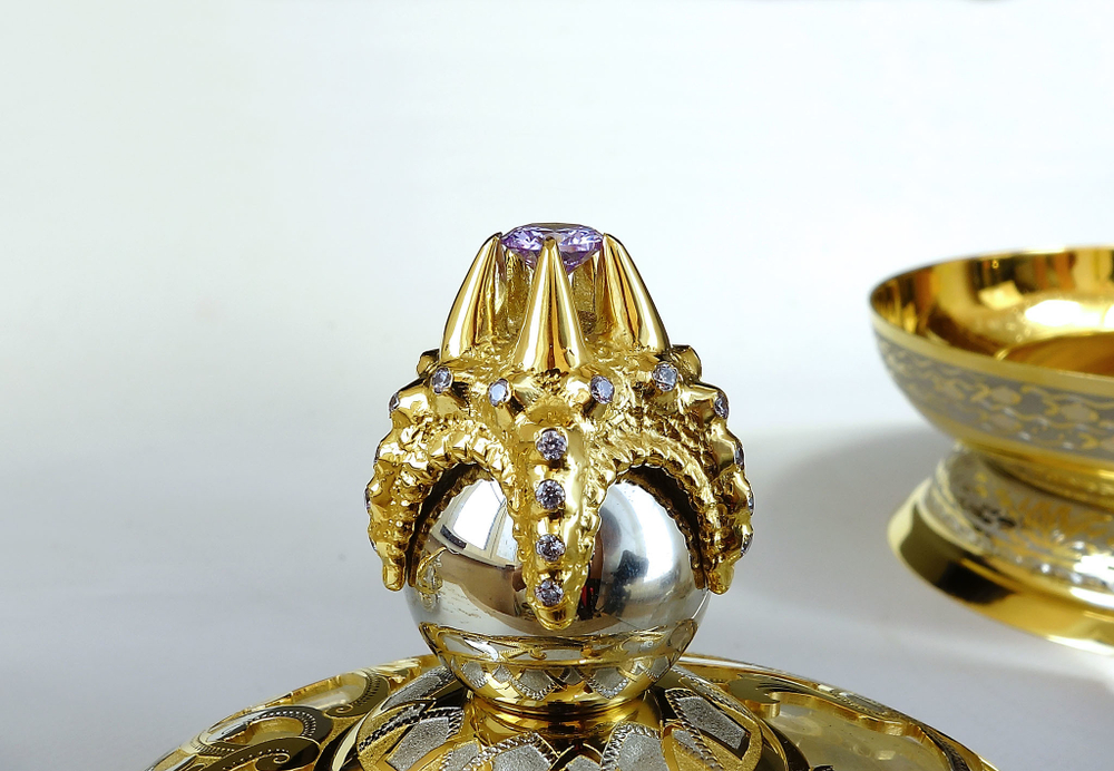 Икорница "Морская звезда - Аметист" (Златоуст)