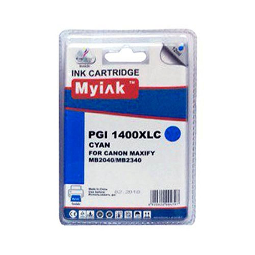 Картридж MyInk, аналог CANON PGI-1400XLC MAXIFY для МВ2040/МВ2340 Cyan (12ml, Pigment)
