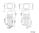 PL9823-F8 [WS2812D], Программируемый светодиод; 8 мм; трехцветный; RGB; Количество цветов: 16,7 м