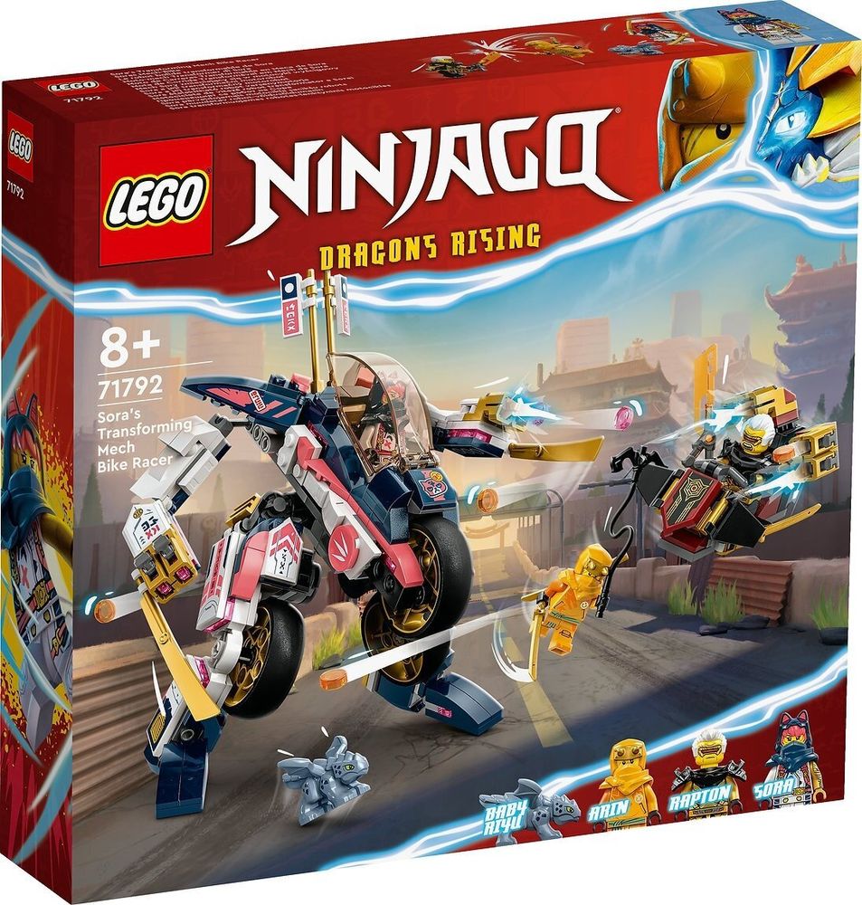 Конструктор LEGO Ninjago 71792 Трансформирующийся мотогонщик Сора