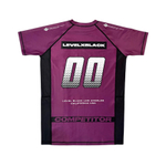 Рашгард Level x Black COMPETITOR фиолетовый