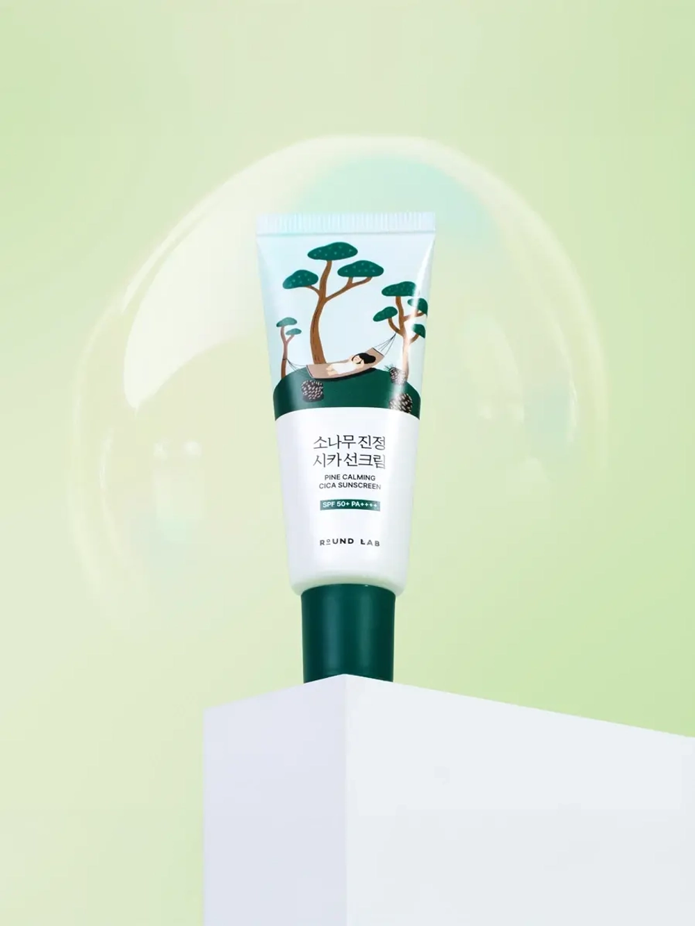 Round Lab Солнцезащитный крем с сосной и центеллой для проблемной кожи SPF50 Pine Calming Cica Sunscreen 40 мл