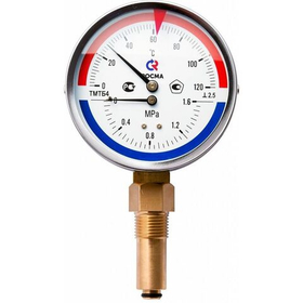 Термоманометр радиальный Росма ТМТБ‑31Р.1 (корпус Ø 80 мм) арт. 00000002337