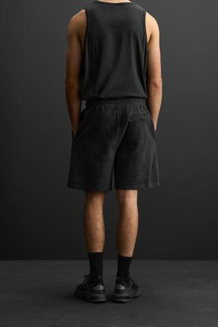 ZARA ШОРТЫ ИЗ ЖАККАРДОВОЙ ТКАНИ, ЧЕРНЫЙ