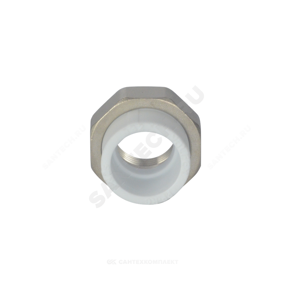 Муфта PP-R комбинированная разъемная белая Дн 32х1/2" ВР VALFEX 10155215