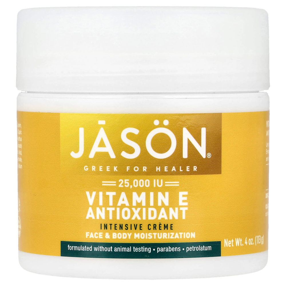 Jason Natural, увлажняющий крем с витамином Е, 25 000 МЕ, 113 г (4 унции)