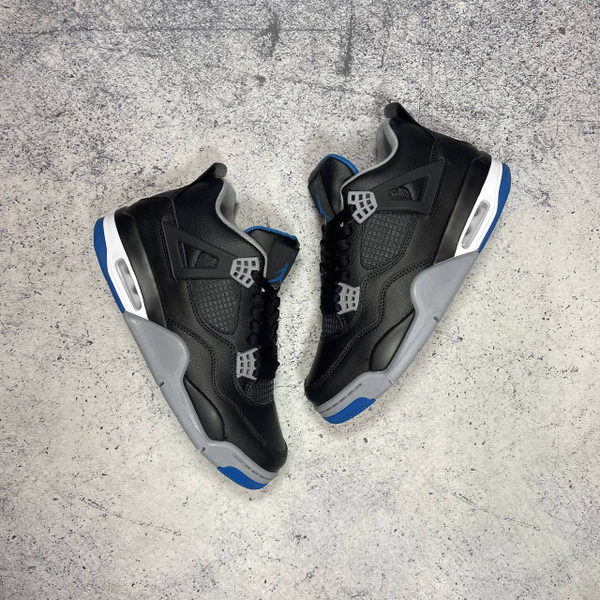 Кроссовки Nike Air Jordan 4 black/grey/blue