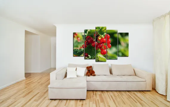 Модульная картина "Спелые ягоды"