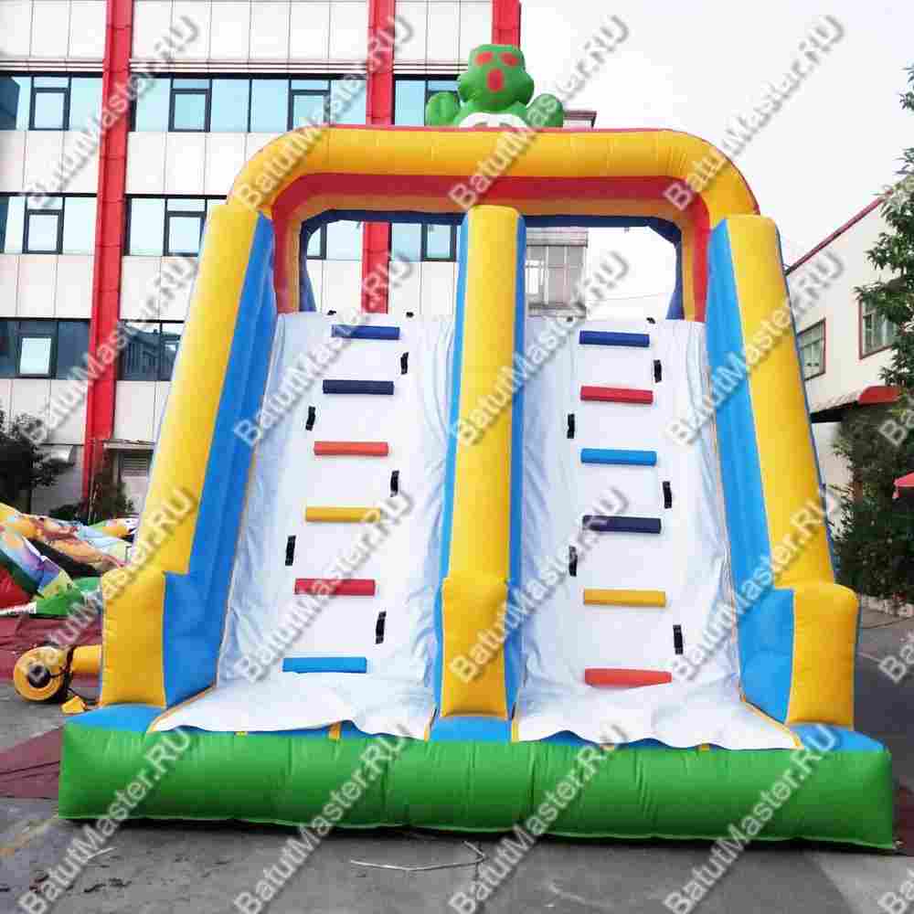 Надувной водный батут с бассейном «Весёлый спуск», 13,5*5*5 м