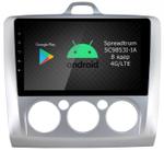 Магнитола для Ford Focus 2 2004-2011 (кондиционер) - Airok RI-1702M Android 12, Быстрая, SIM-слот