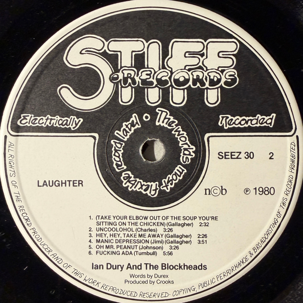 Ian Dury And The Blockheads ‎– Laughter (Скандинавия 1980г.)