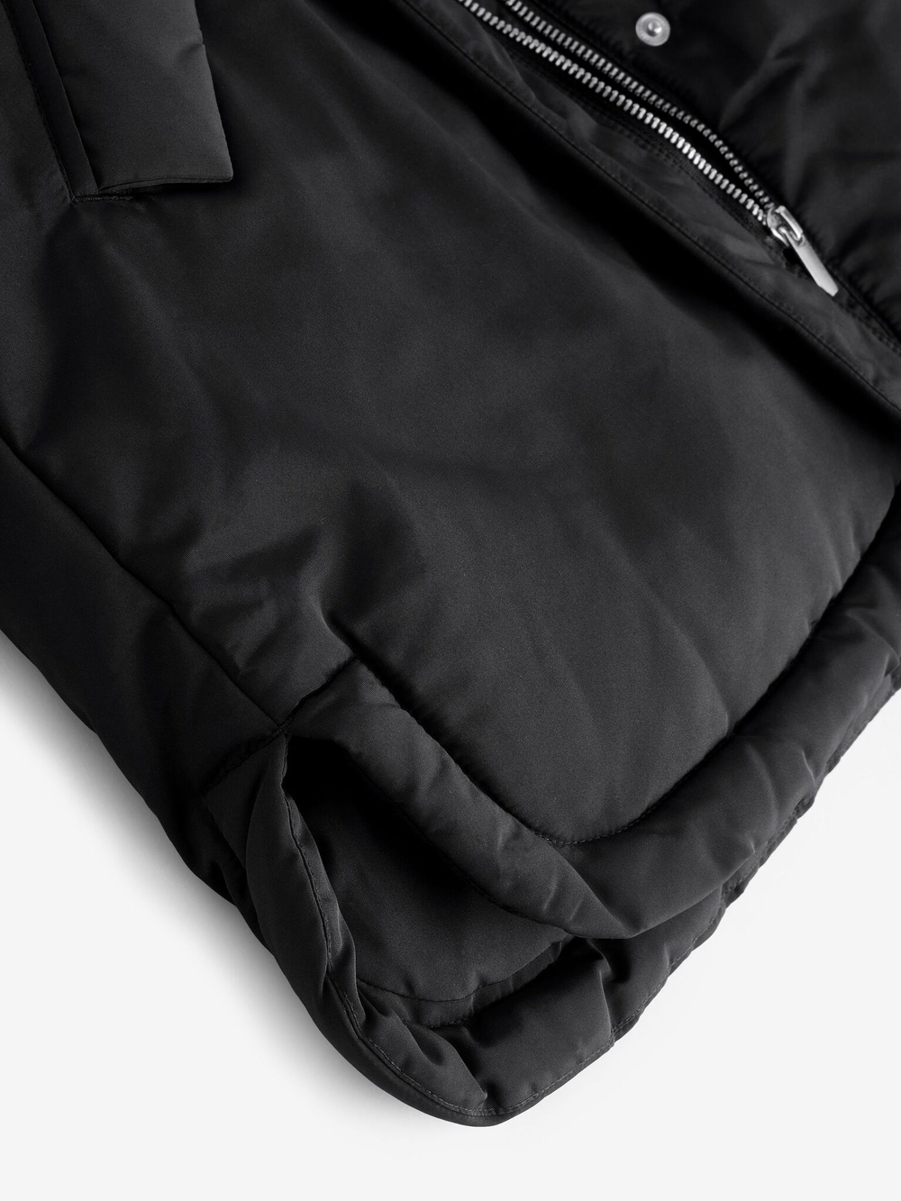 Куртка утепленная с капюшоном для девочки Next E33-633, Черный