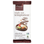 Chuao Chocolatier, темный шоколад, Triple Nut Temption™, 100 г (3,5 унции)