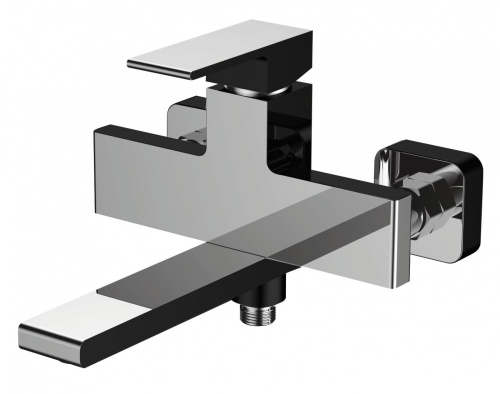 28032-C Смеситель од. для ванны (ЧЕРНЫЙ) GANZER  (6/1шт)