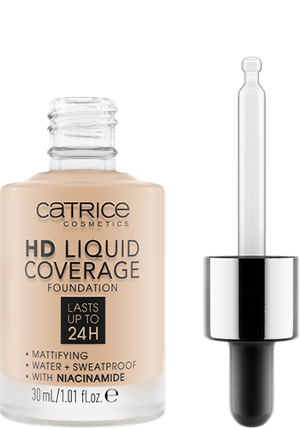 Тональная основа Catrice HD Liquid Coverage Foundation - 010 LIGHT BEIGE