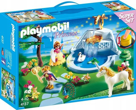 Конструктор Playmobil Princess - Королевский сад принцессы с фонтаном - Плеймобиль 4137
