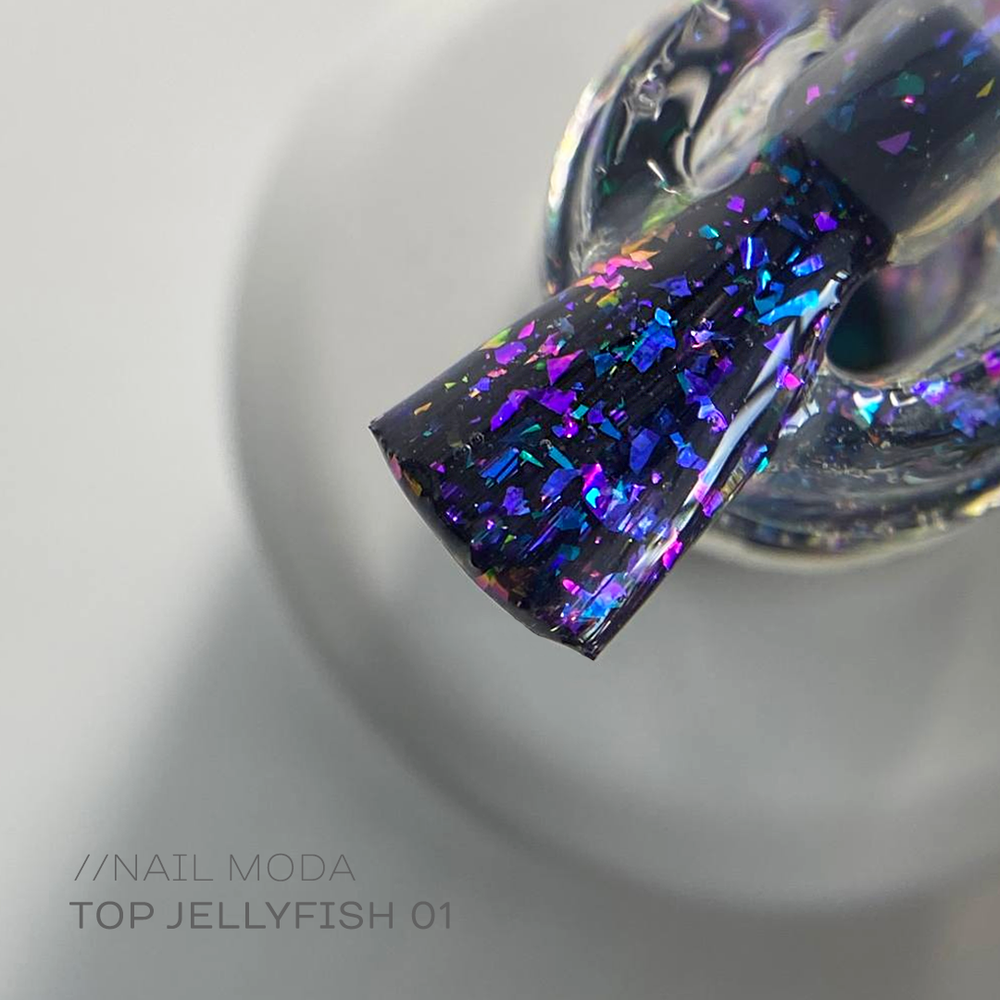 ТОП NAIL MODA 'JELLYFISH 01', топ с эффектом, 15мл