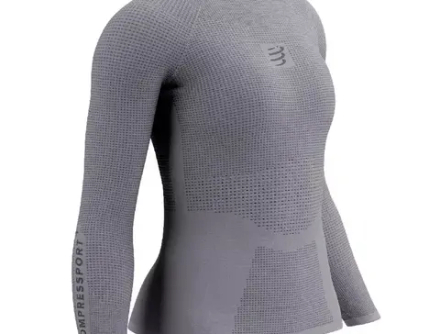 Футболка Женская с длинным рукавом On/Off Grey