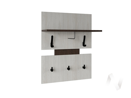 Вешалка МВ-30 Прихожая Модена (ясень анкор светлый/венге)