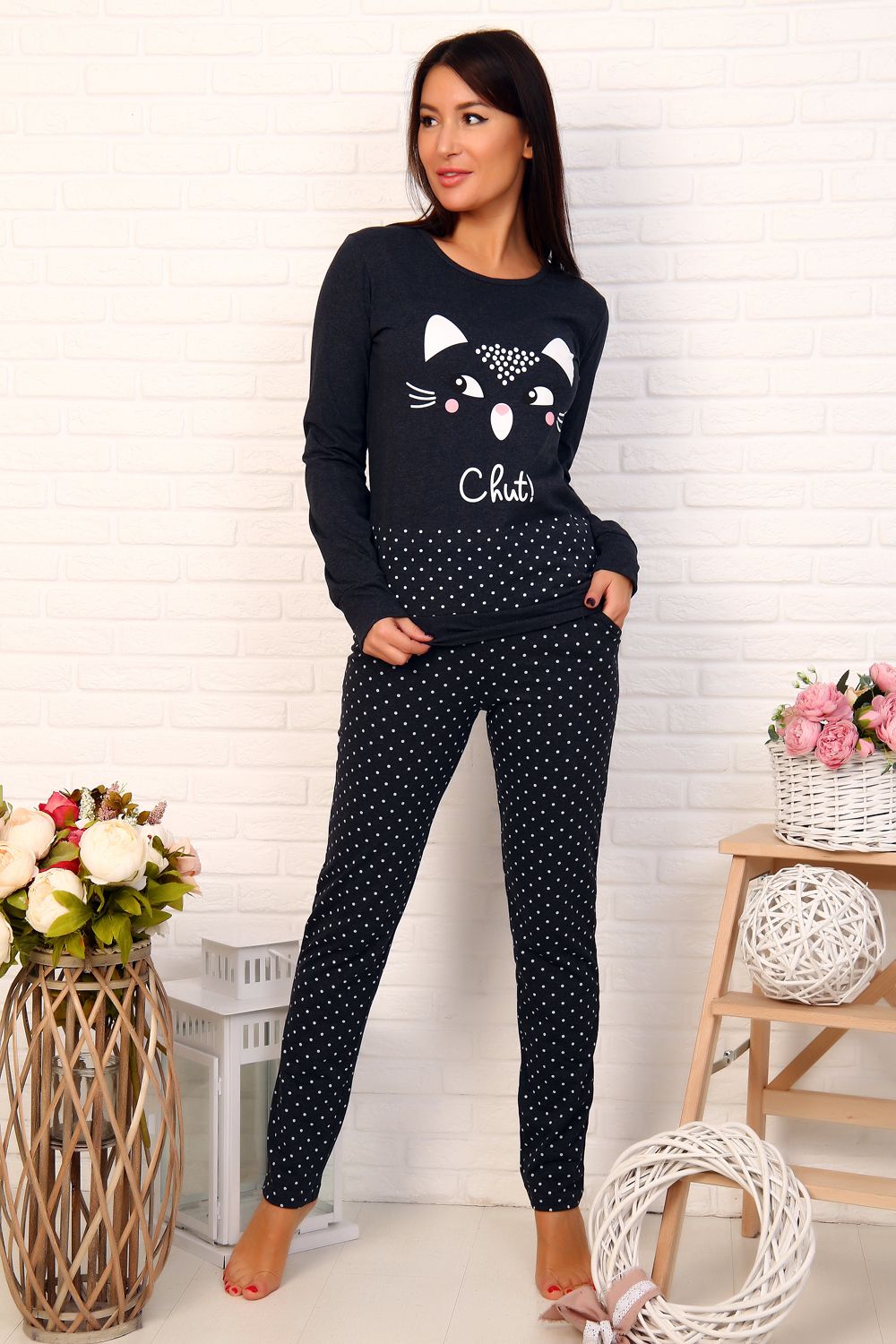 Женский костюм с брюками 12471 Натали (Акция)