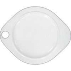 Тарелка 27,5*22,5 см овальная фуршетная с выемкой белая фарфор P.L. Proff Cuisine [6]