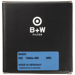 B+W BASIC 022 Yellow MRC 495 77mm. Светофильтр для черно-белой съемки
