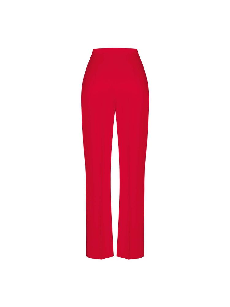 Брюки зауженные из атласа