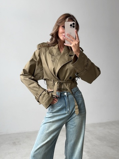 Тренч классический, укороченный