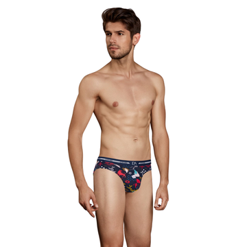 Мужские трусы брифы темно-синие с принтом Doreanse 1305 MEMOX