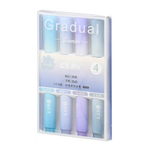 Маркер текстовыделитель Basir, серия "PASTEL", 4 цвета в сиреневых оттенках