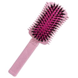 Щетка массажная Harizma Combo, розовая (h10684-05)