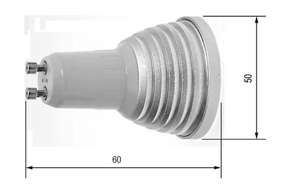 Лампа RGB с пультом 3W R50 GU10