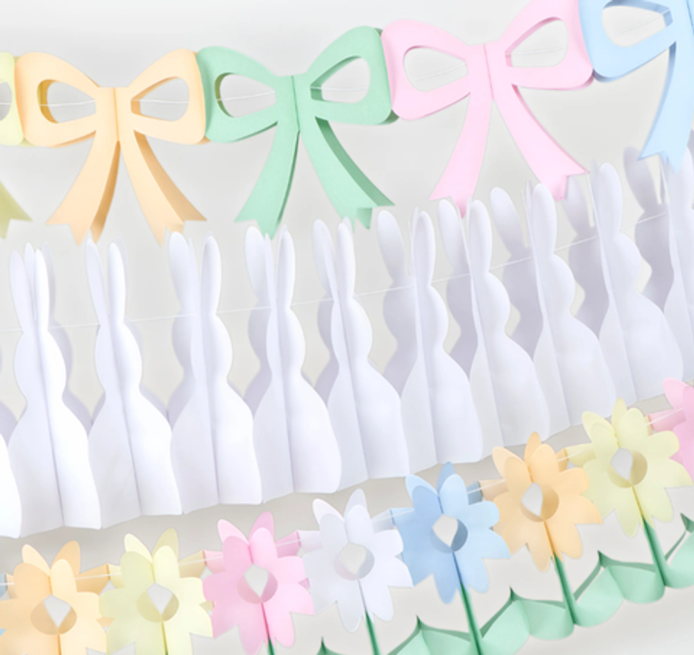 Гирлянда "Пасхальная с бантиками"