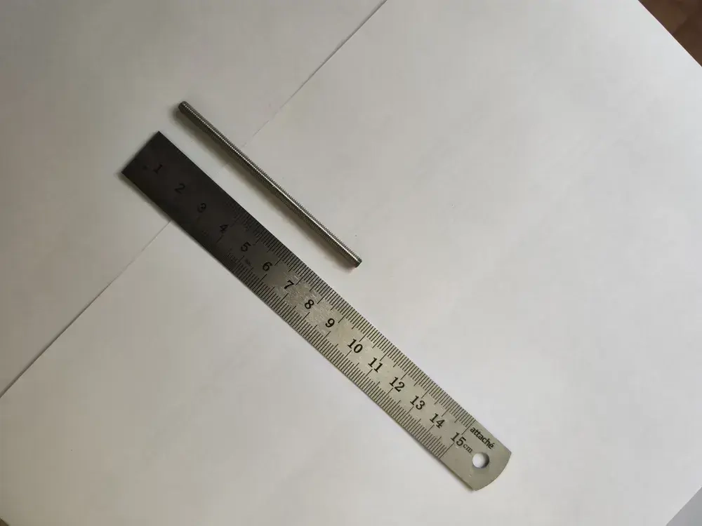 Шпилька нержавеющая цельнорезьбовая М4х80мм DIN 975 (DIN 976) А2 (А4)