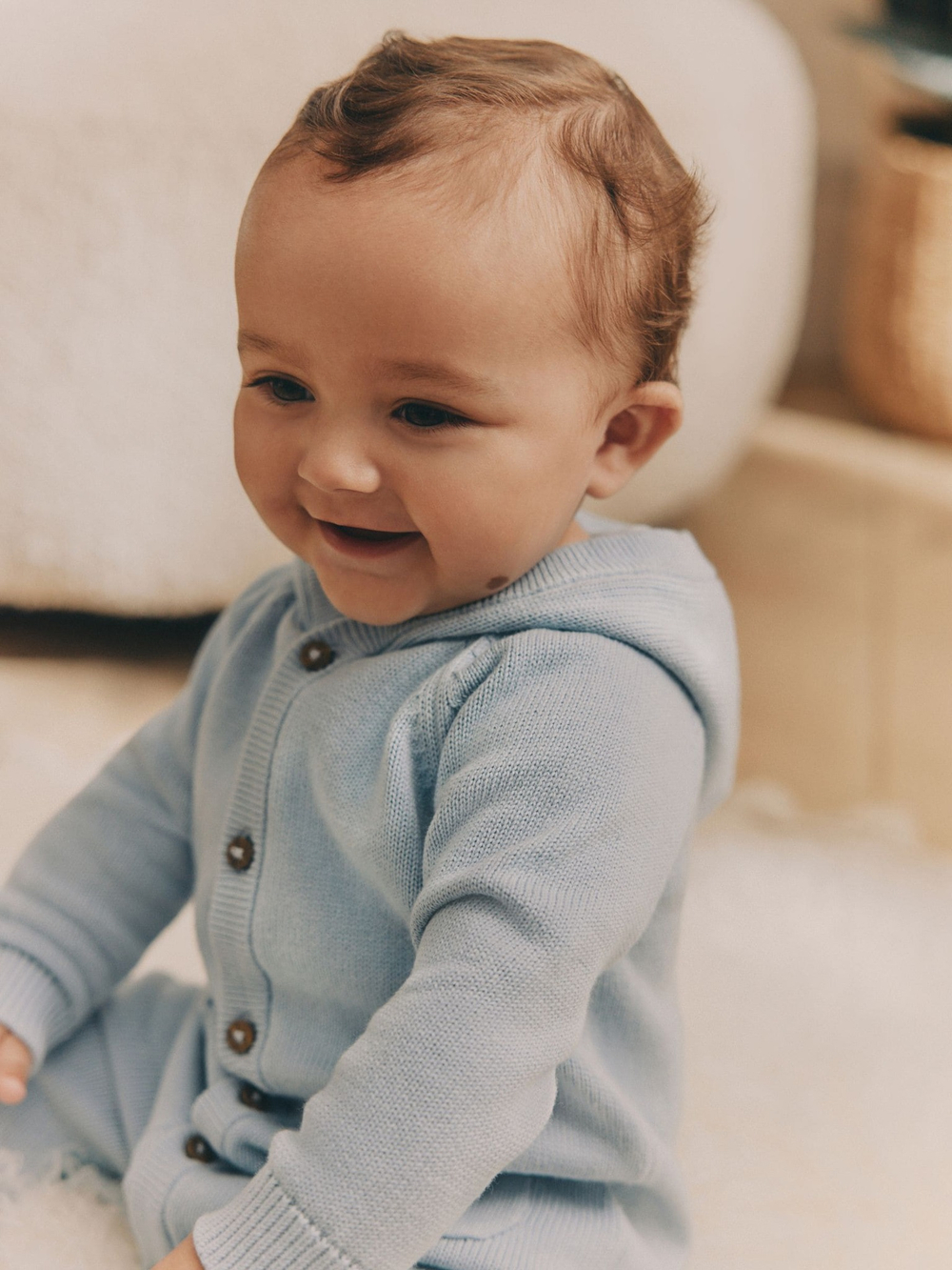 Комбинезон вязаный для малышей Next E16-002, Голубой