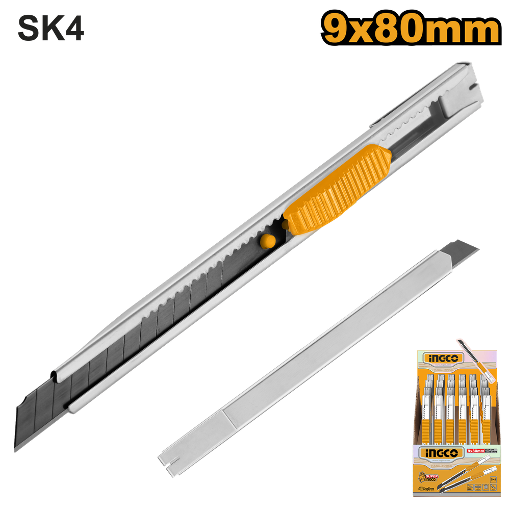 Нож канцелярский INGCO HKNS1806 9*80 мм