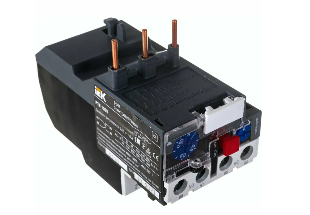 Тепловое реле IEK РТИ-1305 DRT10-C063-0001, прямое подключение, IP20